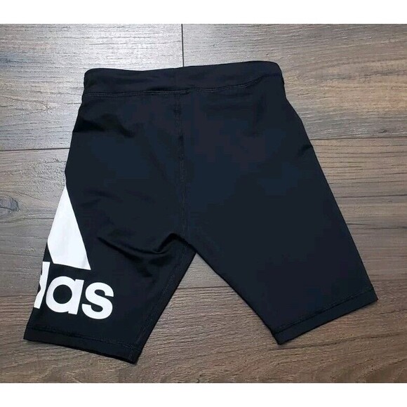 Adidas Girl's Bike Style Shorts Size M (10-12) Black - Picture 2 of 4
